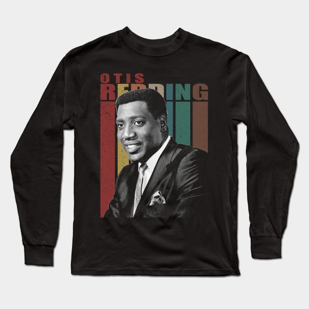 Soulful Crooning Chronicles Redding's Iconic Music Scenes Apparel Long Sleeve T-Shirt by Super Face